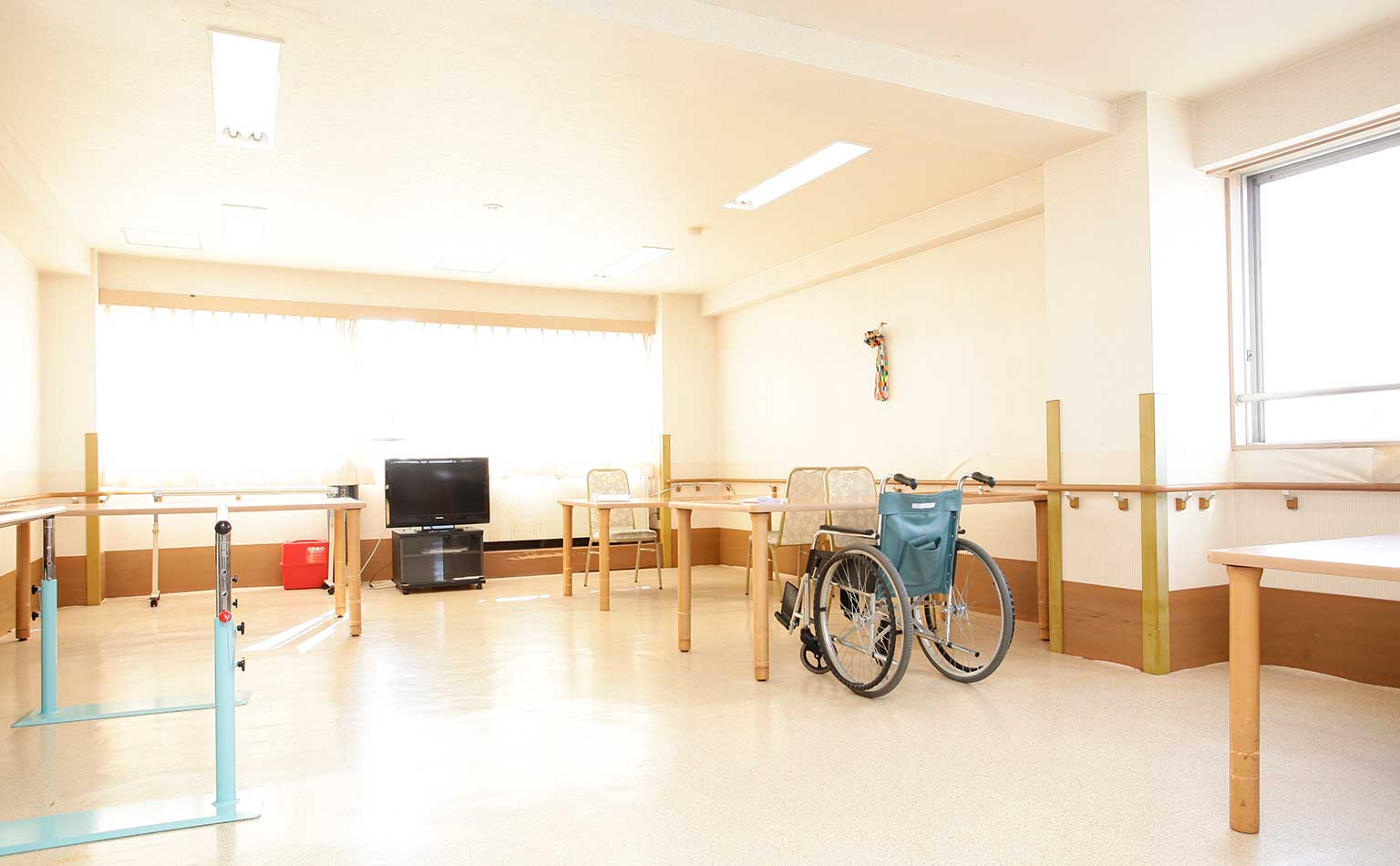 車いす利用の食堂